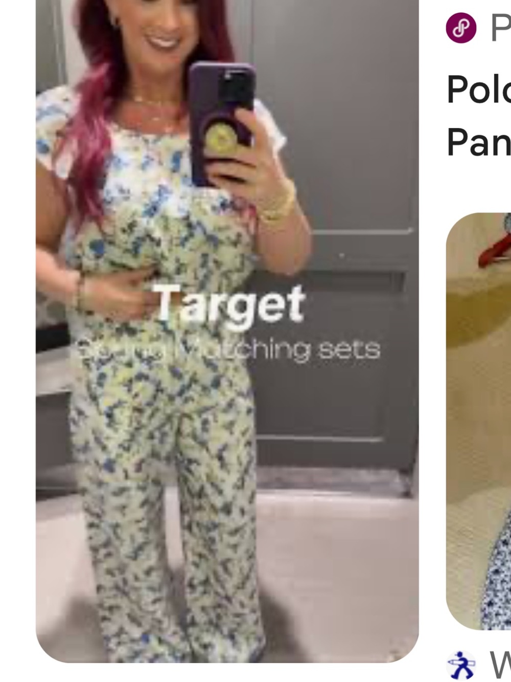Target Floral Wide-Leg pants and top. Can be worn off shoulder or regular NWT